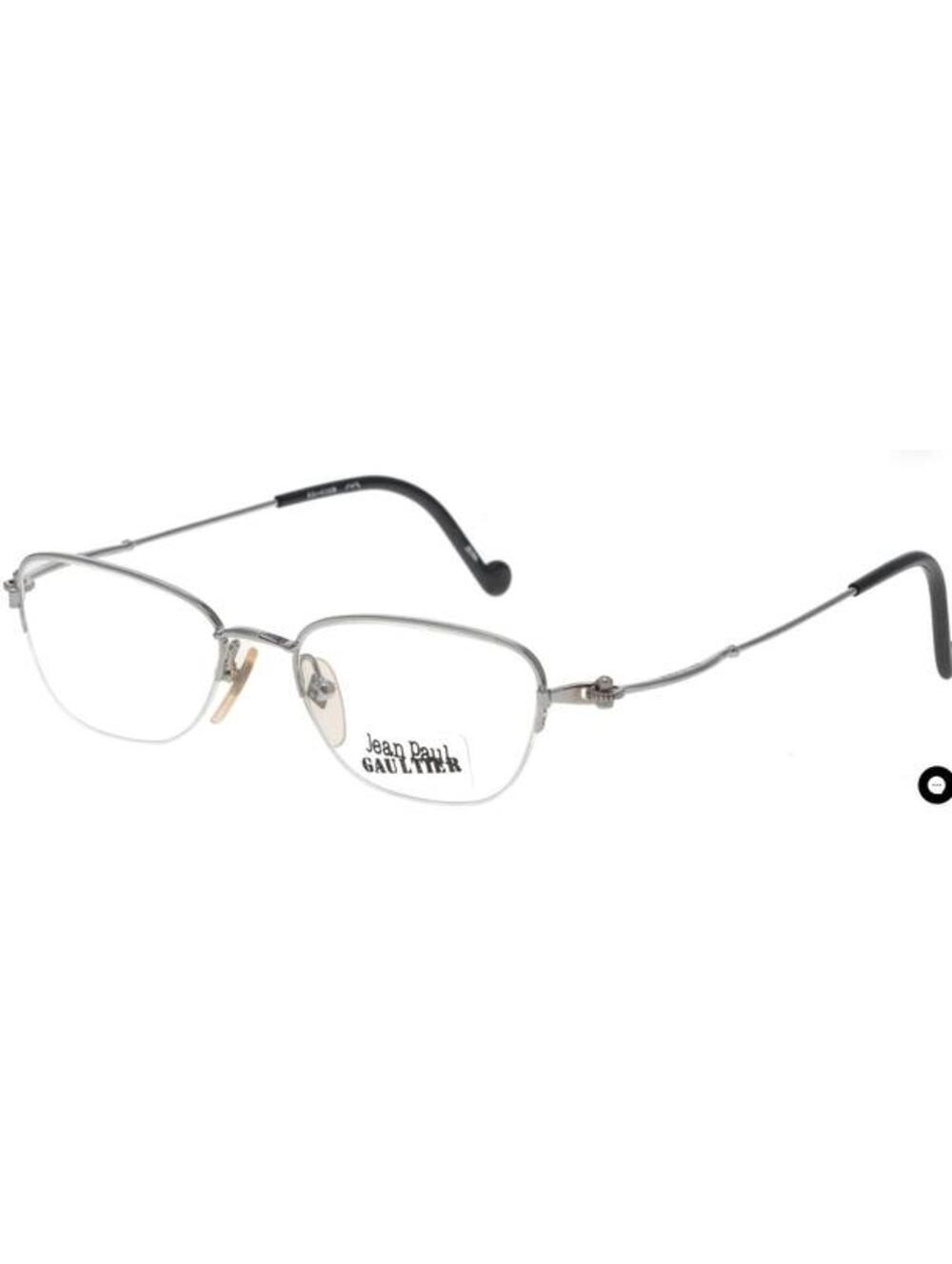 Jean Paul Gaultier Eyeglasses 55-8109 49-17-142 Color 2 Silver 1990s Vintage